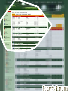 Live scores and fixtures